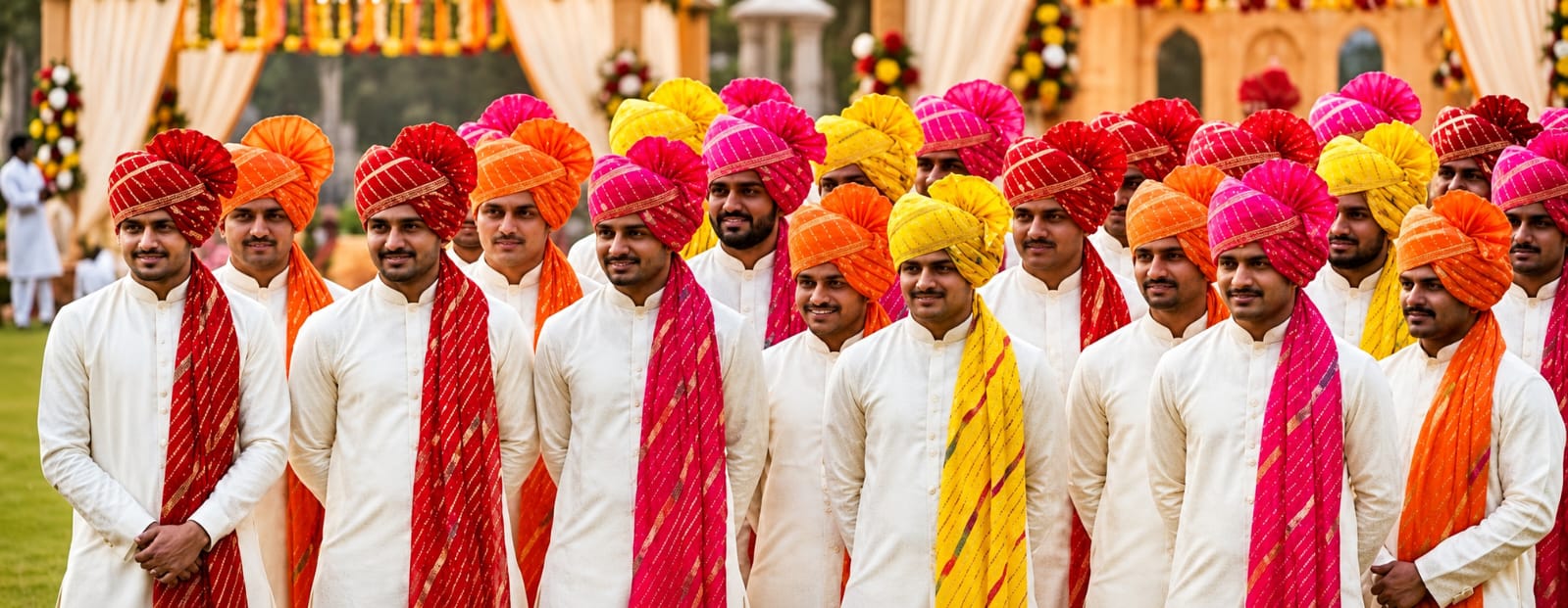 Traditional wedding safa